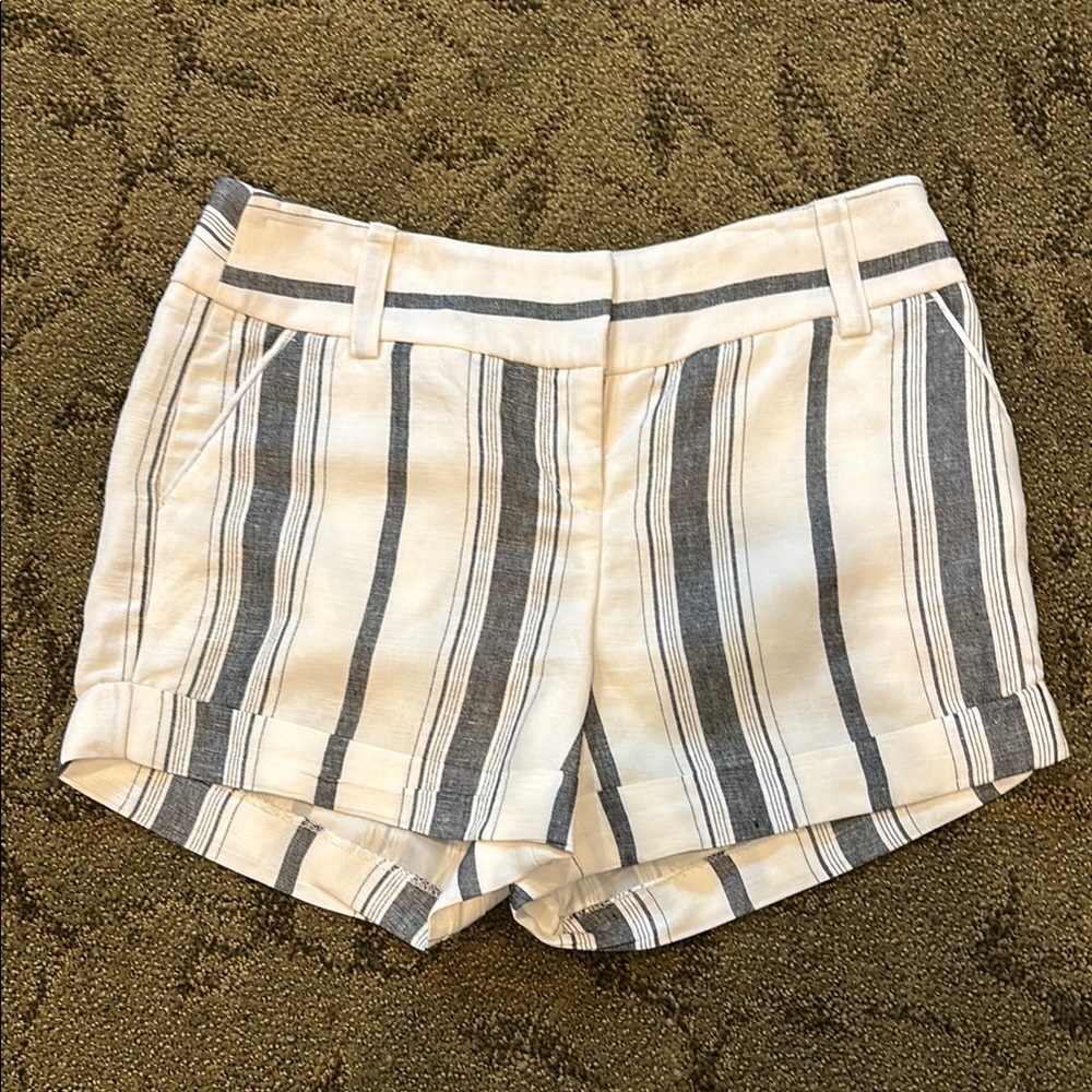Express Black and White Bermudas Tailored Shorts